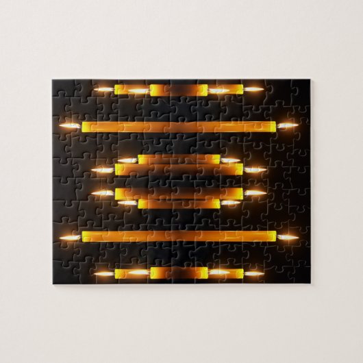 Yellow Candles Candlelight Puzzle (Horizontal)