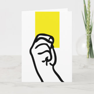 Yellow card soccer karte