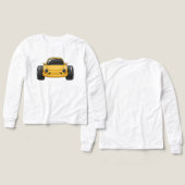 Yellow Cartoon Car (Design Vorderseite & Rückseite)