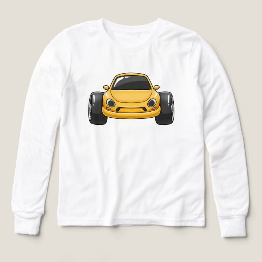 Yellow Cartoon Car  (Design Vorderseite)