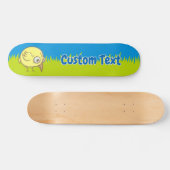 Yellow-Cartoon-Skateboard Skateboard (Horizontal)