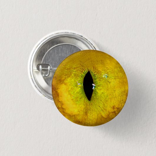 Yellow Cat Eye Button (Vorne & Hinten)