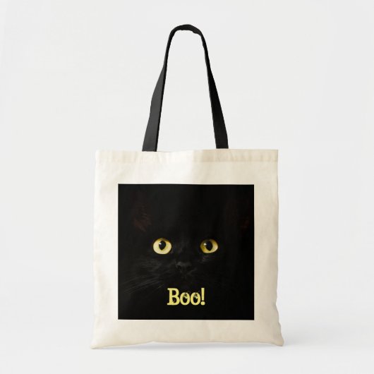 Yellow Cat Eyes Trick oder Treat Bag Tragetasche (Vorne)