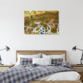 Yellow Ccolor Ocean Jasper Leinwanddruck (Insitu (Schlafzimmer))