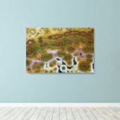 Yellow Ccolor Ocean Jasper Leinwanddruck (Insitu (Holzboden))