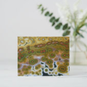 Yellow Ccolor Ocean Jasper Postkarte (Stehend Vorderseite)