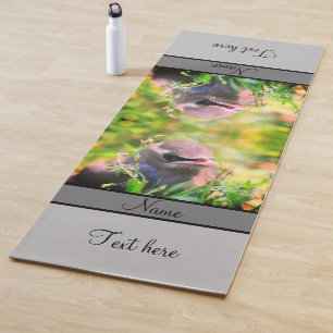 Yellow Cedar Waxwing Fledgling Bird Personalisiert Yogamatte