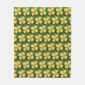 Yellow Celandine Poppy Floral Pattern Fleecedecke (Vorderseite)