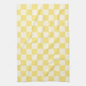 Yellow Checkerboard Geschirrtuch (Vertikal)