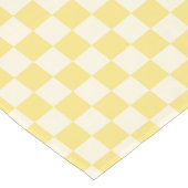 Yellow Checkerboard Kurzer Tischläufer (Ecke)