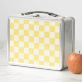Yellow Checkerboard Metall Brotdose (Beispiel)