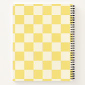 Yellow Checkerboard Notizblock (Rückseite)