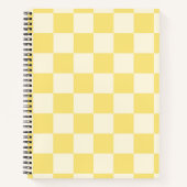 Yellow Checkerboard Notizblock (Vorderseite)