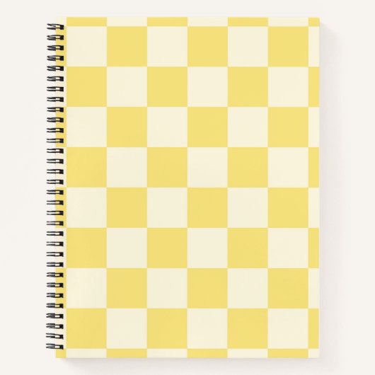 Yellow Checkerboard Notizblock (Vorderseite)