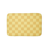 Yellow Checkerboard Pattern Badematte (Vorderseite)