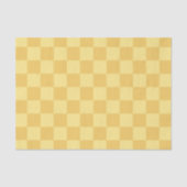 Yellow Checkerboard Pattern Seidenpapier (Vorderseite)