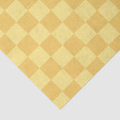 Yellow Checkerboard Pattern Seidenpapier (Ausschnitt)