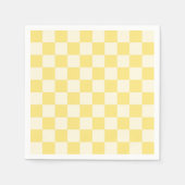 Yellow Checkerboard Serviette (Vorderseite)