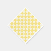 Yellow Checkerboard Serviette (Ecke)