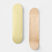 Yellow Checkerboard Skateboard (Vorderseite)