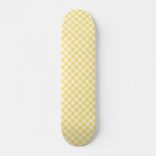 Yellow Checkerboard Skateboard (Vorne)