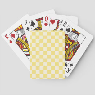 Yellow Checkerboard Spielkarten