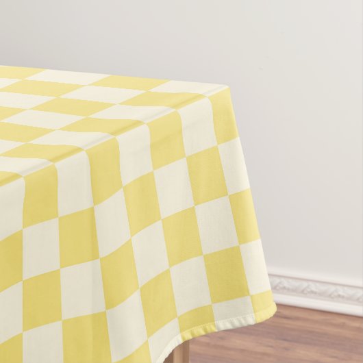 Yellow Checkerboard Tischdecke (Beispiel)