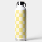 Yellow Checkerboard Trinkflasche (Vorderseite)