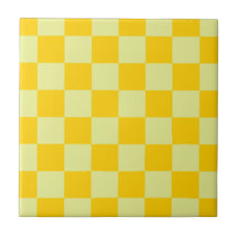 Yellow Checkered Gingham Pattern