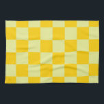 Yellow Checkered Gingham Pattern Geschirrtuch<br><div class="desc">Yellow Checkered Gingham Pattern</div>