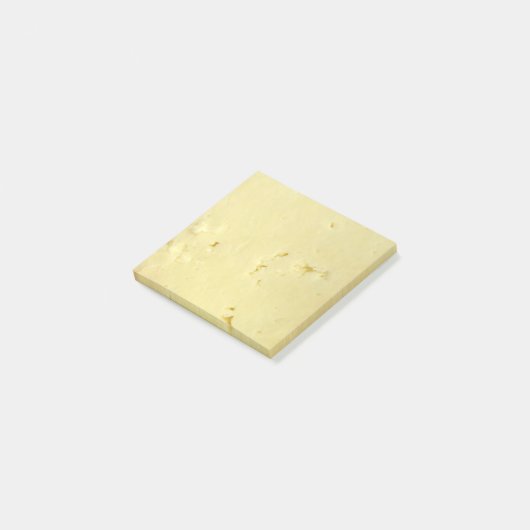 Yellow Cheese Slice Novelty Postit Notes Post-it Klebezettel (angewinkelt)