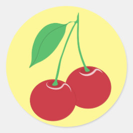 Yellow Cherry Sticker