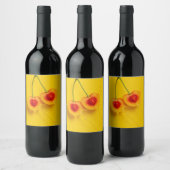 Yellow Cherry Weinetikett (Flaschen)