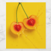 Yellow Cherry Weinetikett (Einzelnes Label)