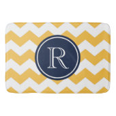 Yellow Chevrons Badematte (Vorderseite)