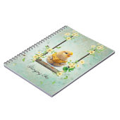 Yellow Chic Swinging Blume Vine Notebook Notizblock (Linke Seite)