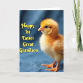Yellow Chick Easter Card Karte (Vorderseite)