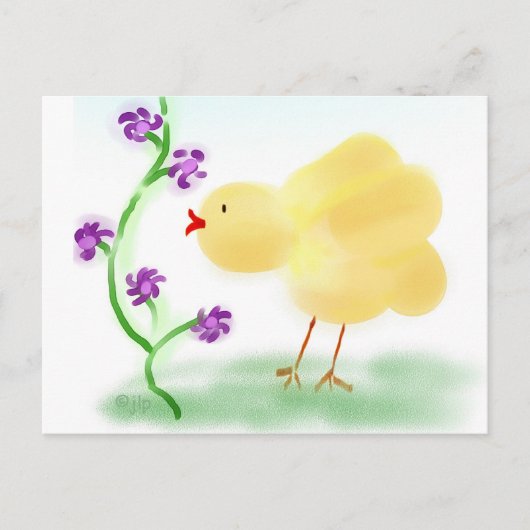 Yellow Chick Postkarte (Vorderseite)