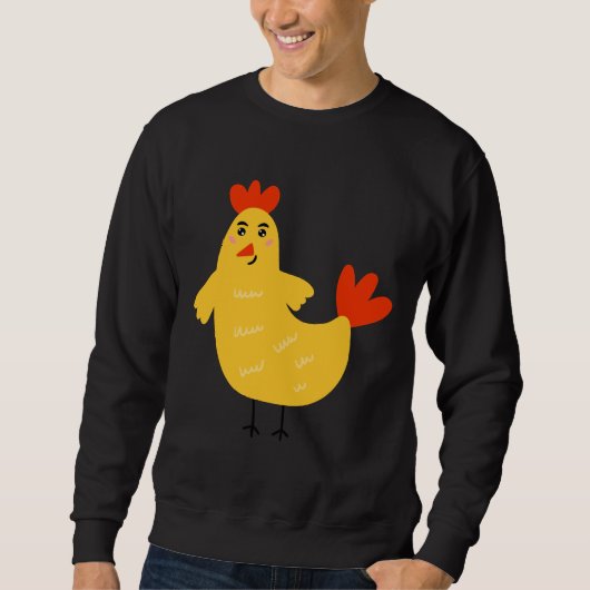 Yellow chicken   sweatshirt (Vorderseite)