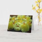 Yellow Chicks Vathy Day Card Karte (Gelbe Blume)