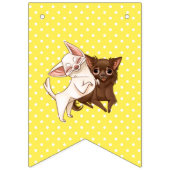 Yellow Chihuahua Party Banner (Dritte Fahne)