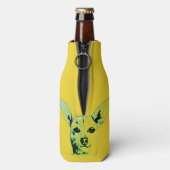 Yellow Chihuahua Themed Flasche Cooler Flaschenkühler (Flasche Rückseite)
