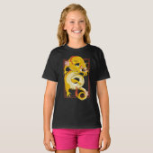 Yellow Chinese Dragon T - Shirt (Vorne ganz)