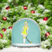 Yellow Christmas catgirl Schneekugeln (Weihnachten)