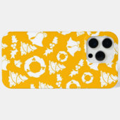 Yellow Christmas Pattern Case-Mate iPhone Hülle (Rückseite (Horizontal))