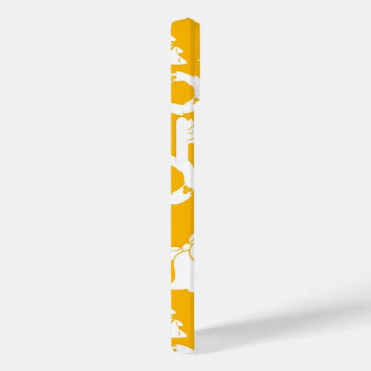 Yellow Christmas Pattern Case-Mate iPhone Hülle (Rückseite / Rechts)