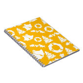 Yellow Christmas Pattern Notizblock (Rechte Seite)