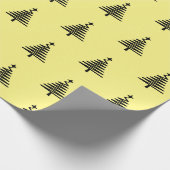 Yellow Christmas Tree Geschenkpapier (Ecke)