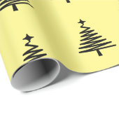 Yellow Christmas Tree Geschenkpapier (Rolleneckpunkt)