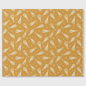 Yellow Christmas Trees Pattern Geschenkpapier (Flach)